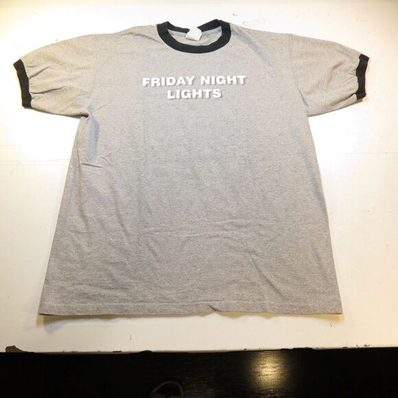 Football FRIDAY NIGHT LIGHTS TEXAS HIGH SCHOOL RINGER T SHIRT Sz L TV SHOW MOVIE - Picture 2 of 2